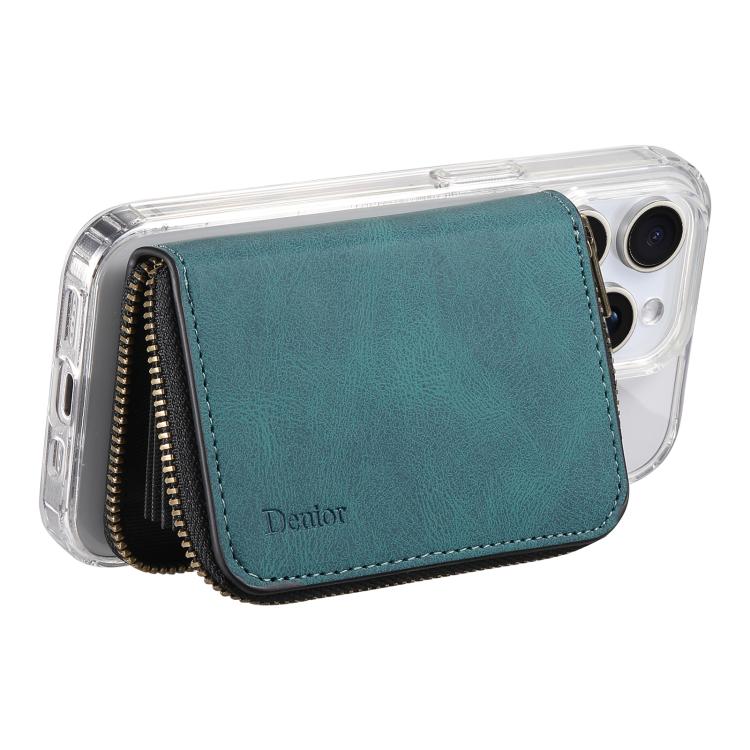 Denior V17 Skin Feel MagSafe RFID Zipper Wallet Card Bag Case