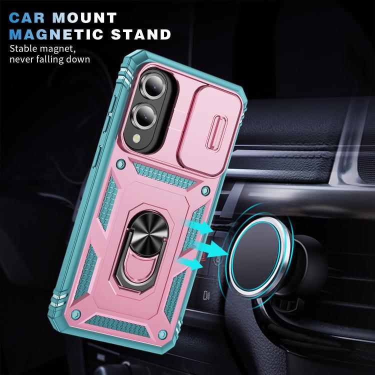For Samsung Galaxy S25 Edge 5G Sliding Camshield TPU Hybrid PC Phone Case with Holder