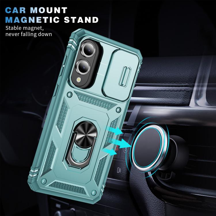 For Samsung Galaxy S25 Edge 5G Sliding Camshield TPU Hybrid PC Phone Case with Holder