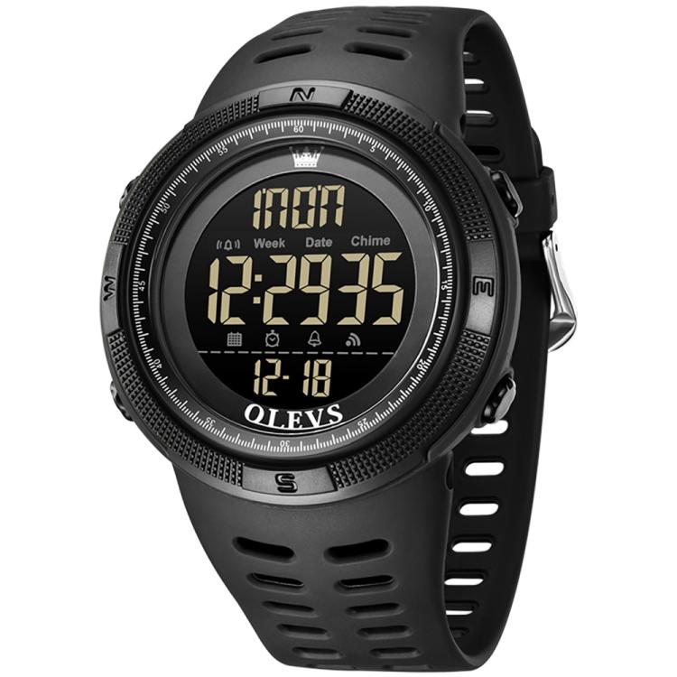 OLEVS 1109 Men Multifunctional Smart Sports Waterproof Electronic Watch - Black