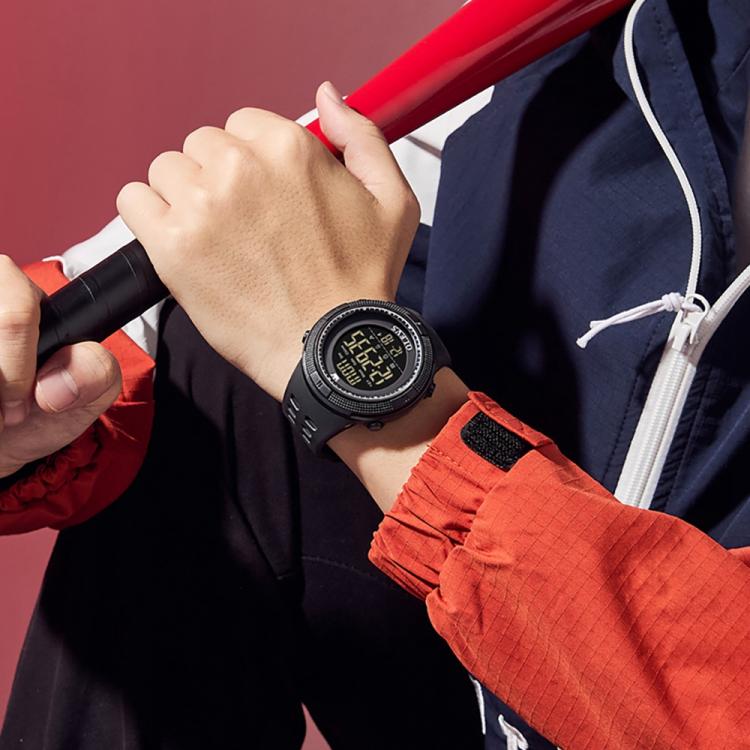 OLEVS 1109 Men Multifunctional Smart Sports Waterproof Electronic Watch - Black