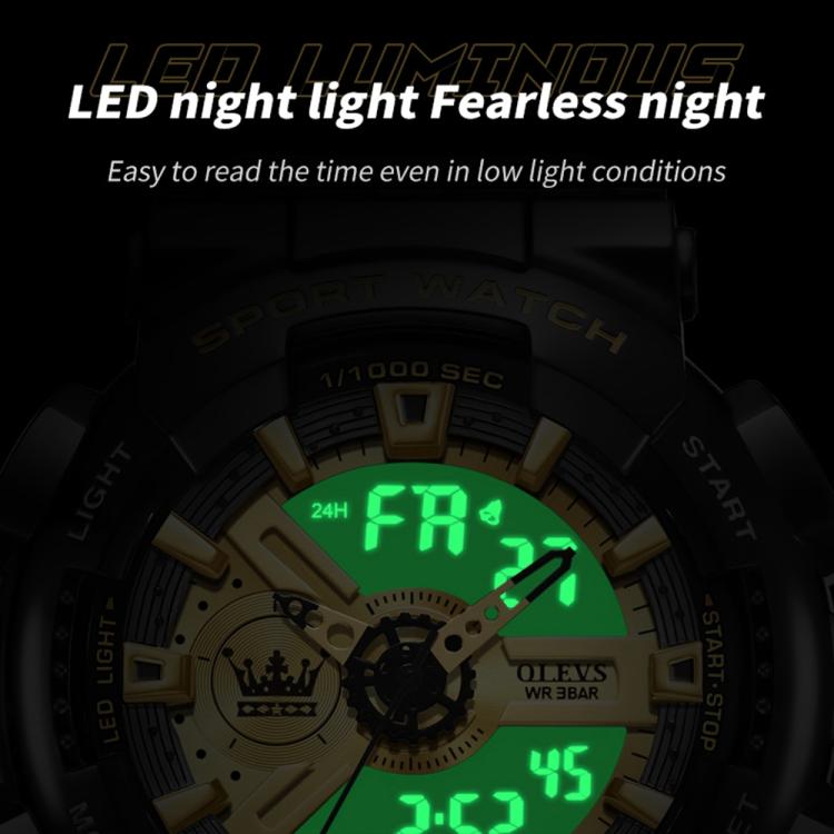 OLEVS 1102 Men Multifunctional Smart Waterproof Electronic Watch