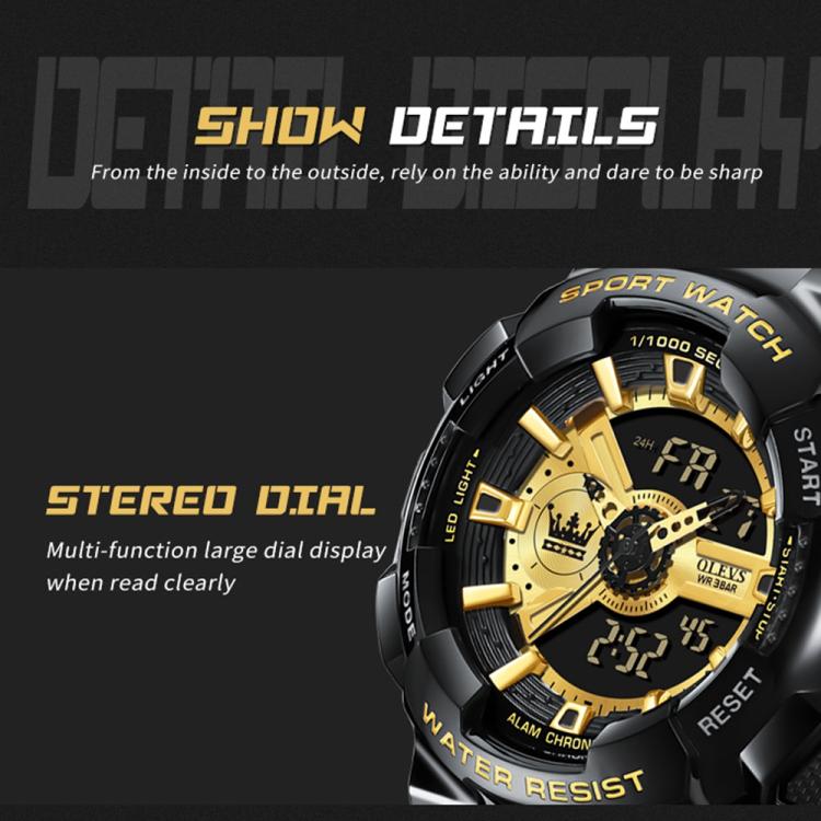 OLEVS 1102 Men Multifunctional Smart Waterproof Electronic Watch