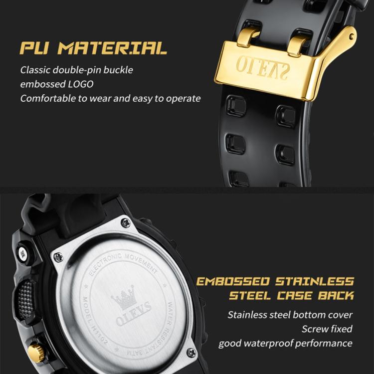 OLEVS 1102 Men Multifunctional Smart Waterproof Electronic Watch