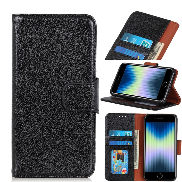 For iPhone SE 2022 / SE 2020 Napa Texture Horizontal Flip Leather Case with Holder & Card Slot & Wallet