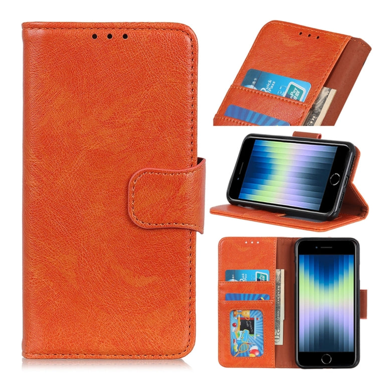 For iPhone SE 2022 / SE 2020 Napa Texture Horizontal Flip Leather Case with Holder & Card Slot & Wallet