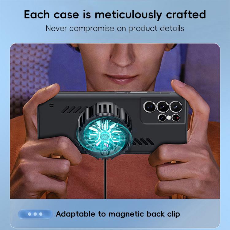 For Samsung Galaxy S24 Ultra 5G All-inclusive Lens Frameless Graphene Cooling Phone Case