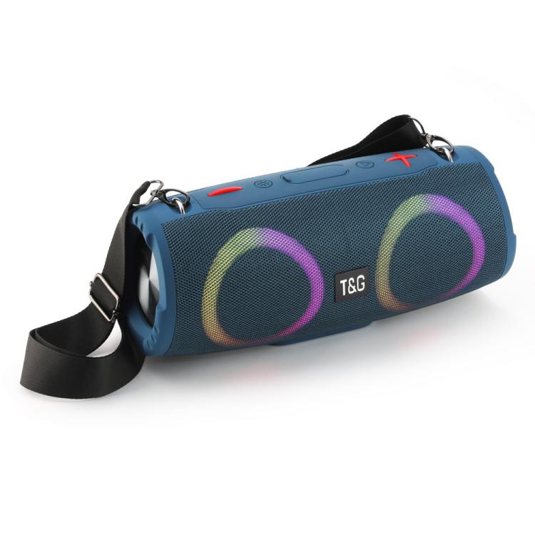 T&G TG676 30W Music Battle Drum Portable Strap Bluetooth Speaker with RGB Light