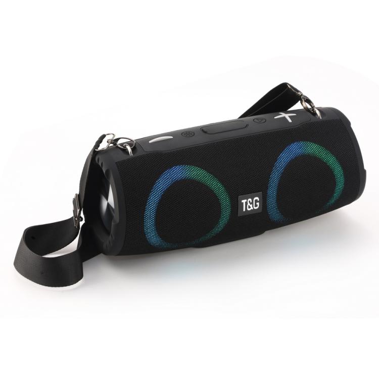 T&G TG676 30W Music Battle Drum Portable Strap Bluetooth Speaker with RGB Light