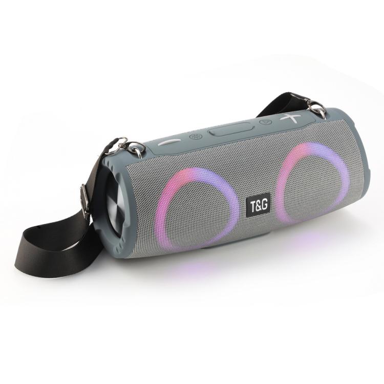 T&G TG676 30W Music Battle Drum Portable Strap Bluetooth Speaker with RGB Light