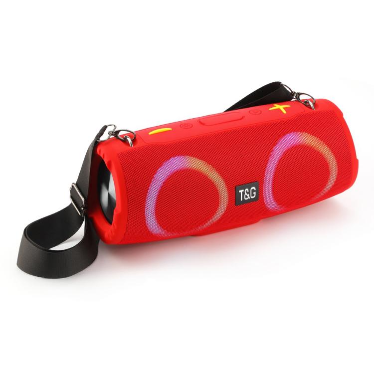 T&G TG676 30W Music Battle Drum Portable Strap Bluetooth Speaker with RGB Light
