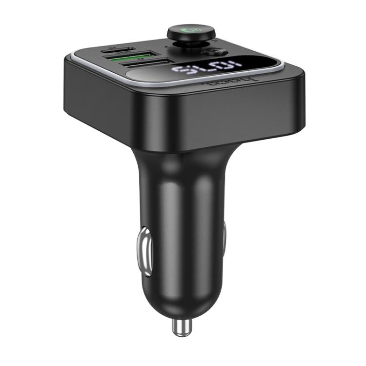 hoco E85 Tiger PD 20W and QC 3.0 Car Bluetooth FM Transmitter - Black