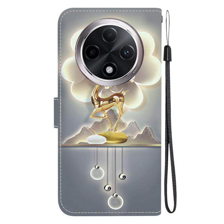 For OPPO A3 Pro 5G / K12X 5G Crystal Texture Colored Drawing Leather Phone Case