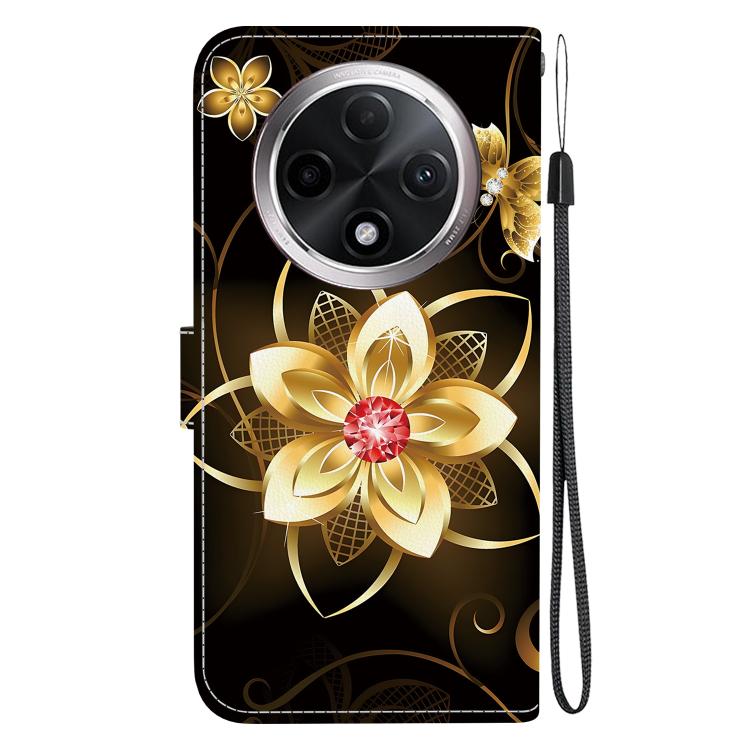 For OPPO A3 Pro 5G / K12X 5G Crystal Texture Colored Drawing Leather Phone Case