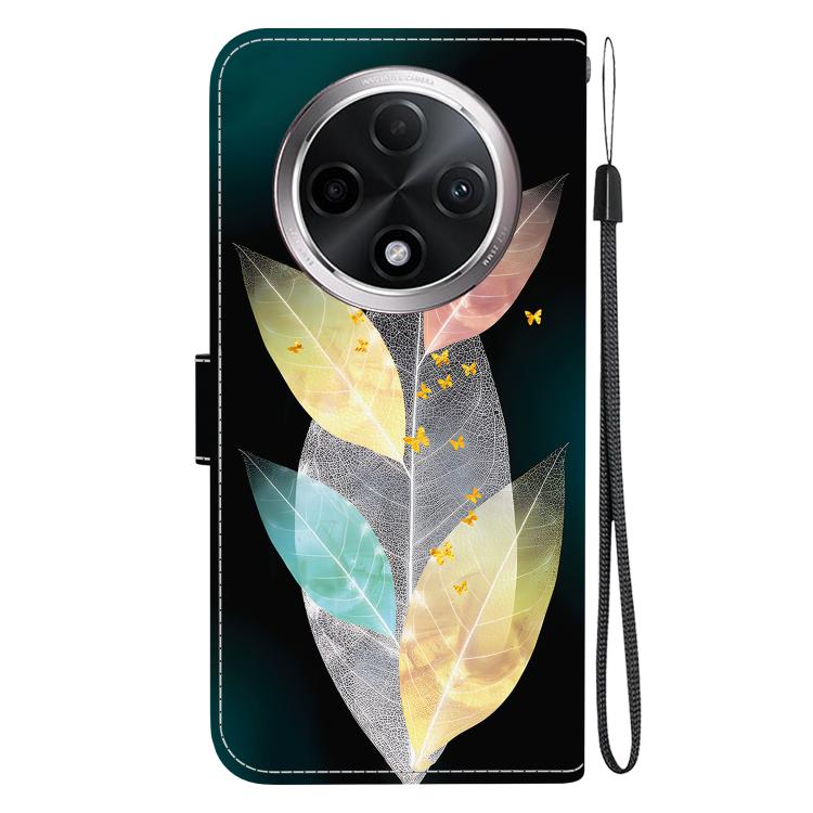 For OPPO A3 Pro 5G / K12X 5G Crystal Texture Colored Drawing Leather Phone Case