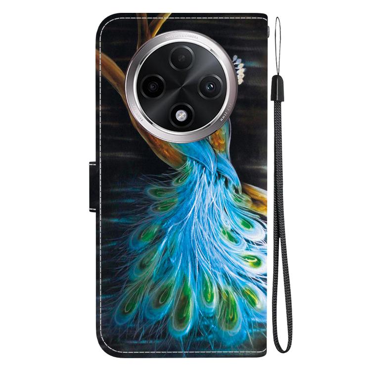 For OPPO A3 Pro 5G / K12X 5G Crystal Texture Colored Drawing Leather Phone Case