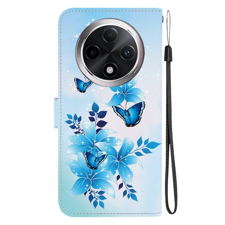 For OPPO A3 Pro 5G / K12X 5G Crystal Texture Colored Drawing Leather Phone Case