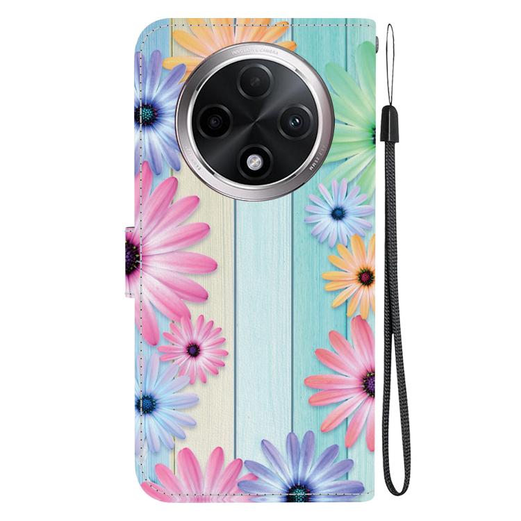 For OPPO A3 Pro 5G / K12X 5G Crystal Texture Colored Drawing Leather Phone Case