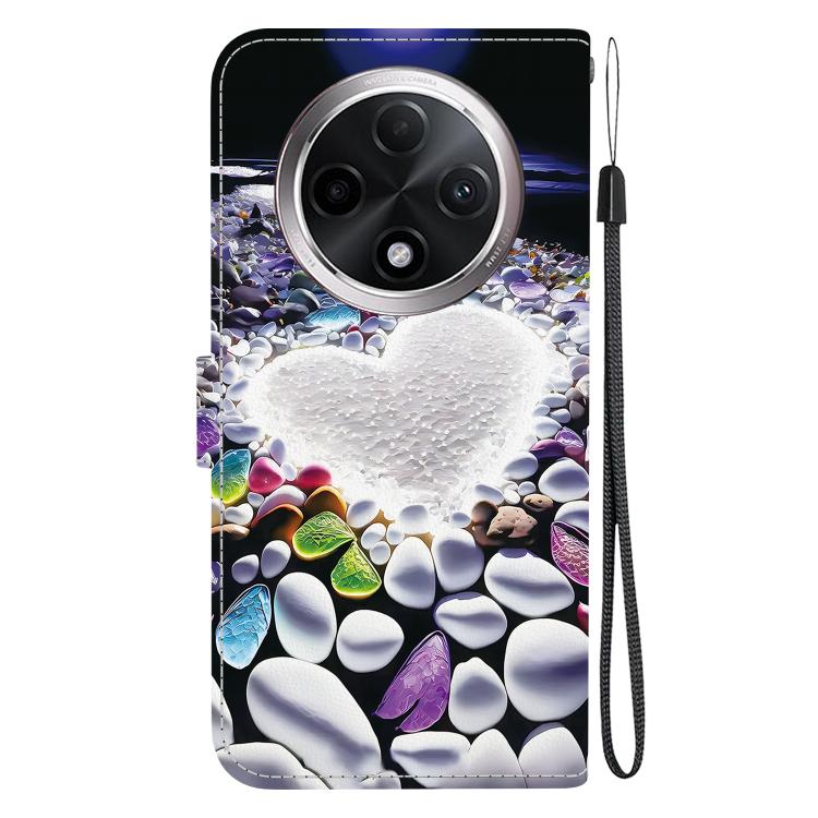 For OPPO A3 Pro 5G / K12X 5G Crystal Texture Colored Drawing Leather Phone Case