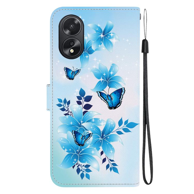 For OPPO A38 4G / A18 Crystal Texture Colored Drawing Leather Phone Case