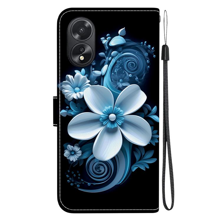For OPPO A38 4G / A18 Crystal Texture Colored Drawing Leather Phone Case