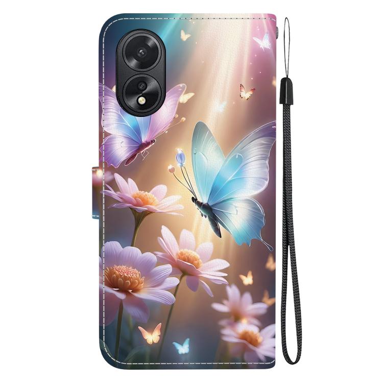 For OPPO A38 4G / A18 Crystal Texture Colored Drawing Leather Phone Case