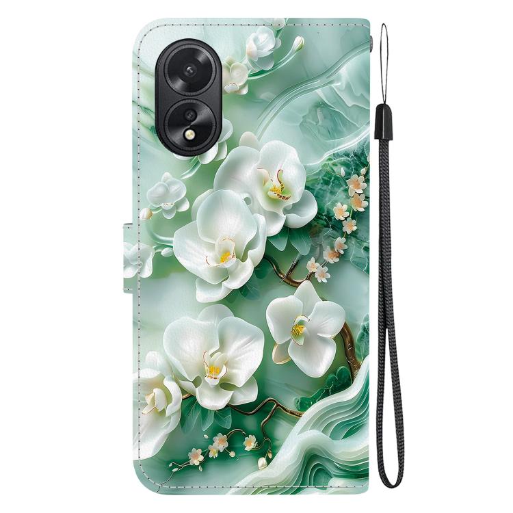 For OPPO A38 4G / A18 Crystal Texture Colored Drawing Leather Phone Case
