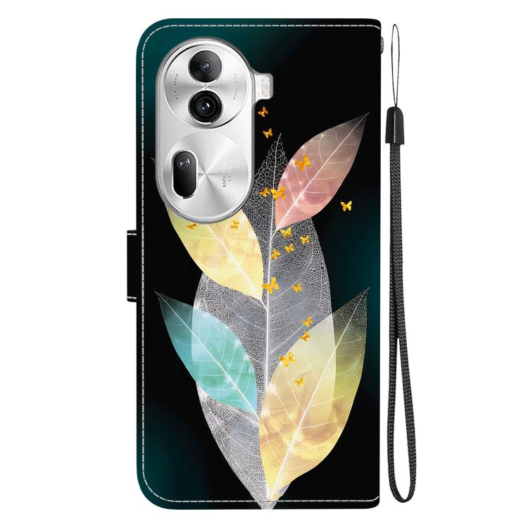 For OPPO Reno11 Pro Global Crystal Texture Colored Drawing Leather Phone Case