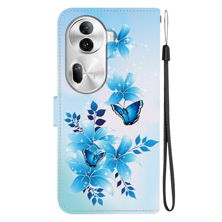 For OPPO Reno11 Pro Global Crystal Texture Colored Drawing Leather Phone Case