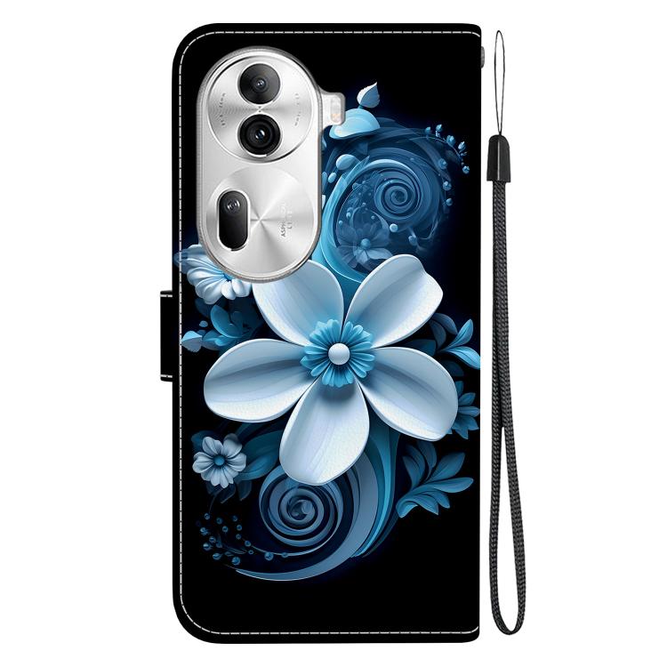 For OPPO Reno11 Pro Global Crystal Texture Colored Drawing Leather Phone Case