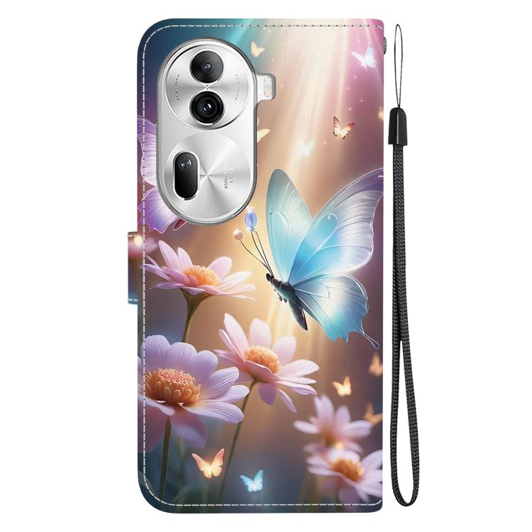 For OPPO Reno11 Pro Global Crystal Texture Colored Drawing Leather Phone Case