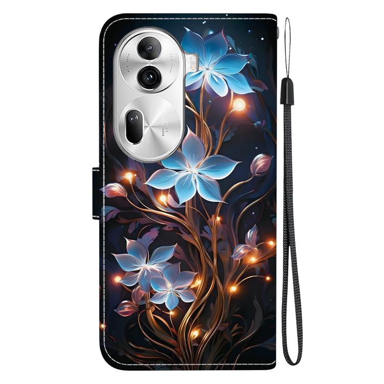 For OPPO Reno11 Pro Global Crystal Texture Colored Drawing Leather Phone Case