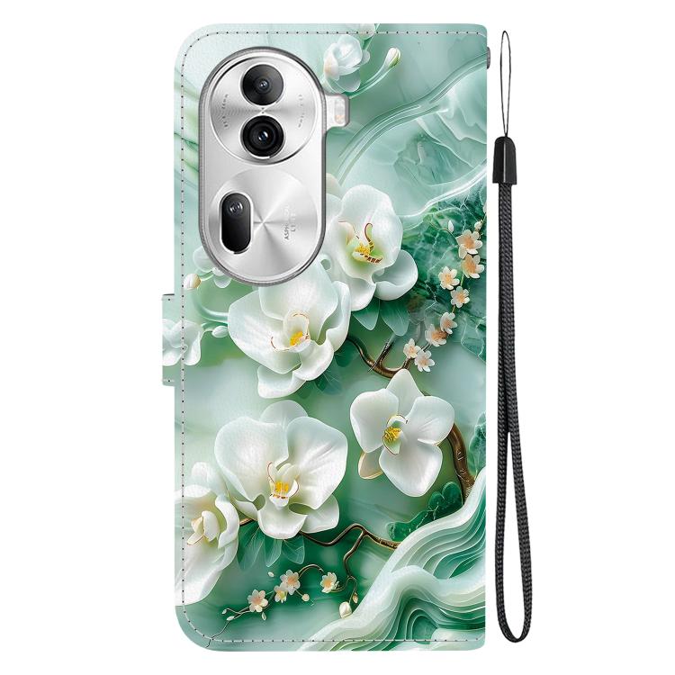 For OPPO Reno11 Pro Global Crystal Texture Colored Drawing Leather Phone Case