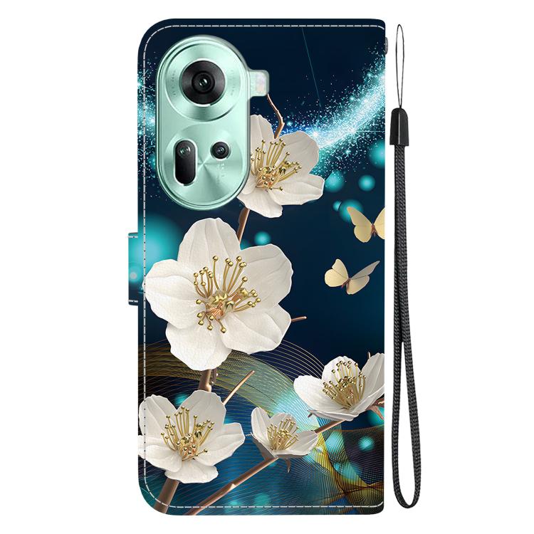 For OPPO Reno11 Global Crystal Texture Colored Drawing Leather Phone Case