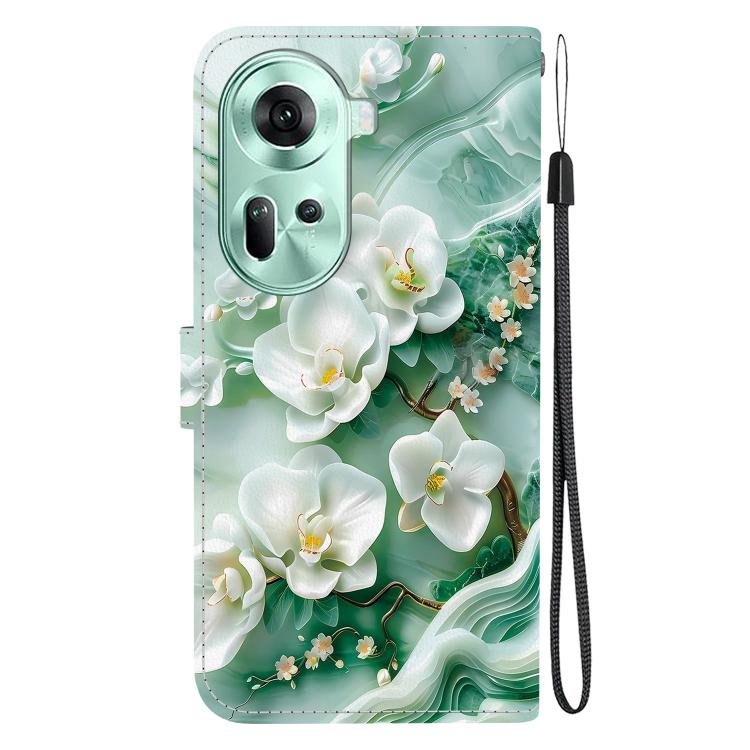For OPPO Reno11 Global Crystal Texture Colored Drawing Leather Phone Case