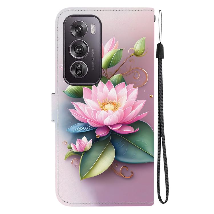 For OPPO Reno12 Pro 5G Global Crystal Texture Colored Drawing Leather Phone Case