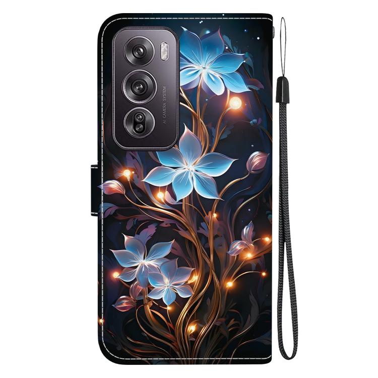 For OPPO Reno12 Pro 5G Global Crystal Texture Colored Drawing Leather Phone Case