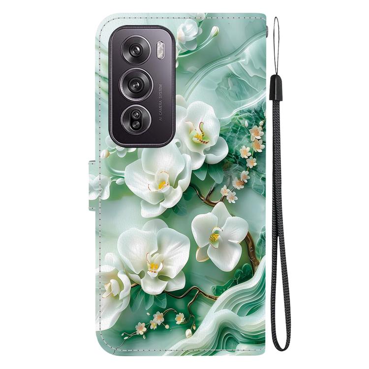 For OPPO Reno12 Pro 5G Global Crystal Texture Colored Drawing Leather Phone Case