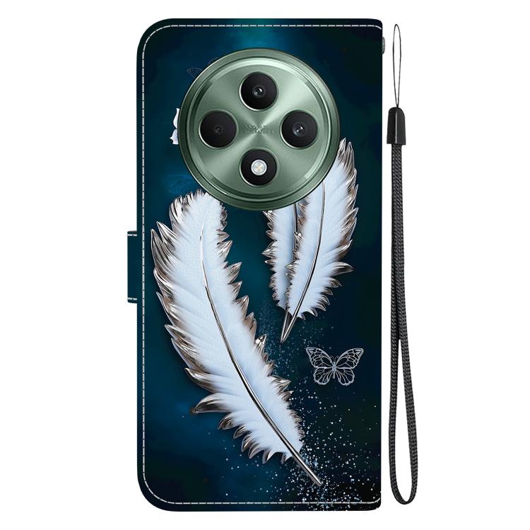 For OPPO Reno12 F 5G Crystal Texture Colored Drawing Leather Phone Case