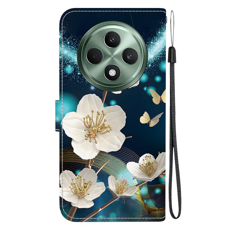 For OPPO Reno12 F 5G Crystal Texture Colored Drawing Leather Phone Case