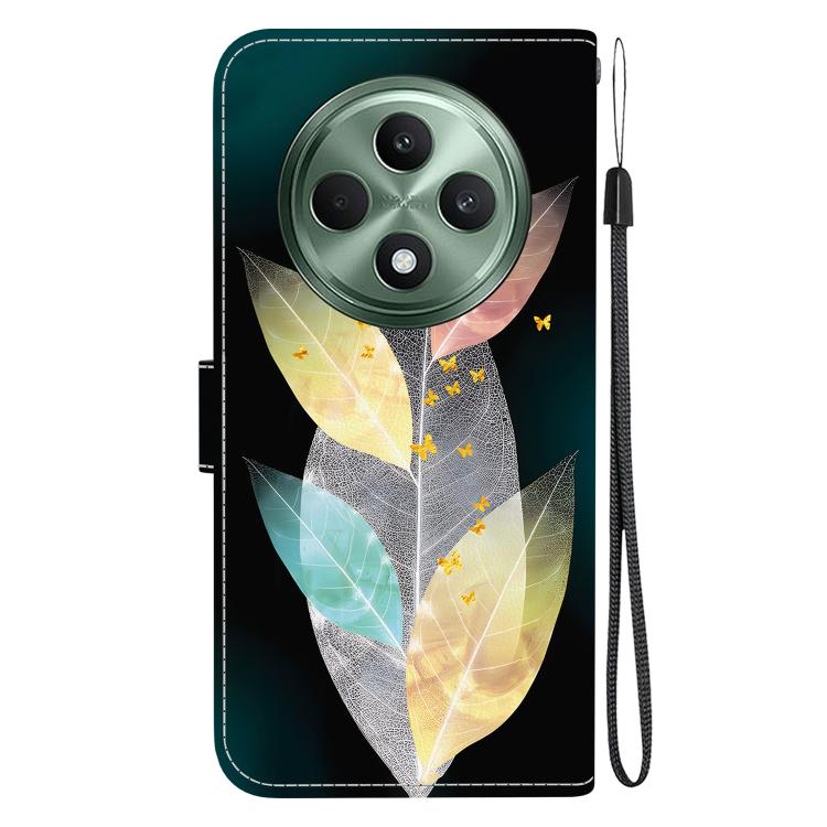 For OPPO Reno12 F 5G Crystal Texture Colored Drawing Leather Phone Case