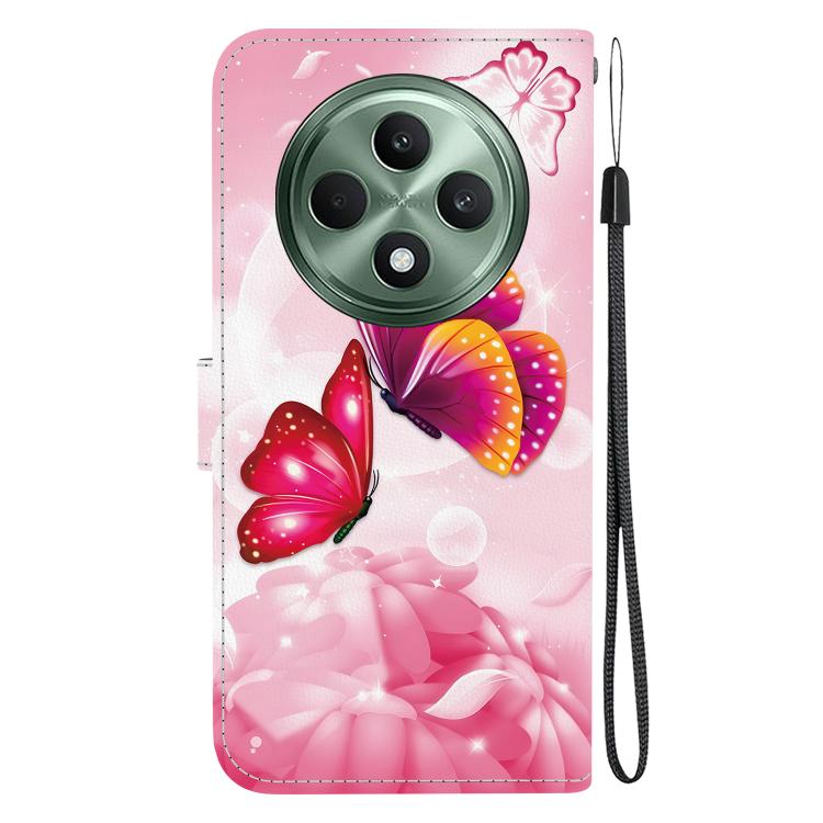 For OPPO Reno12 F 5G Crystal Texture Colored Drawing Leather Phone Case