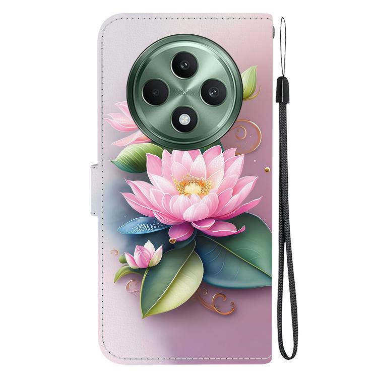 For OPPO Reno12 F 5G Crystal Texture Colored Drawing Leather Phone Case