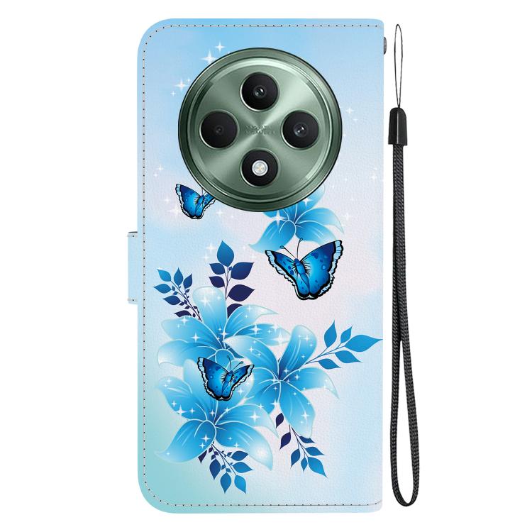 For OPPO Reno12 F 5G Crystal Texture Colored Drawing Leather Phone Case