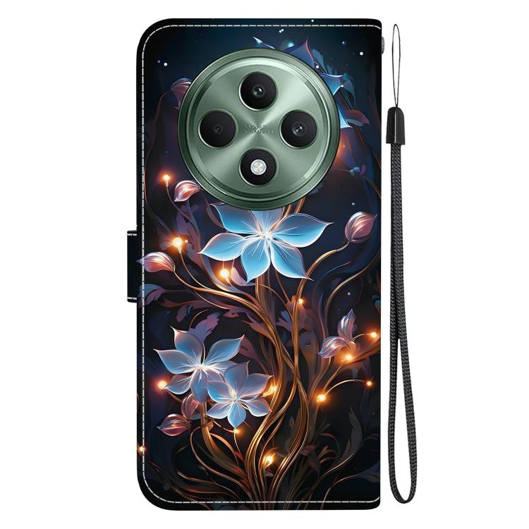 For OPPO Reno12 F 5G Crystal Texture Colored Drawing Leather Phone Case