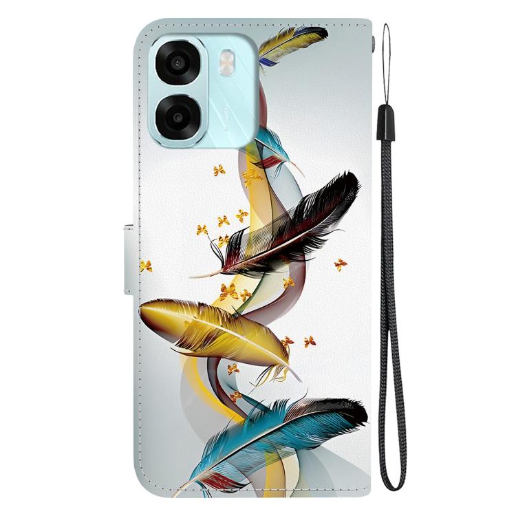 For OPPO A6 / A6s / A6t / A6x 4G / 5G Global Crystal Texture Colored Drawing Leather Phone Case