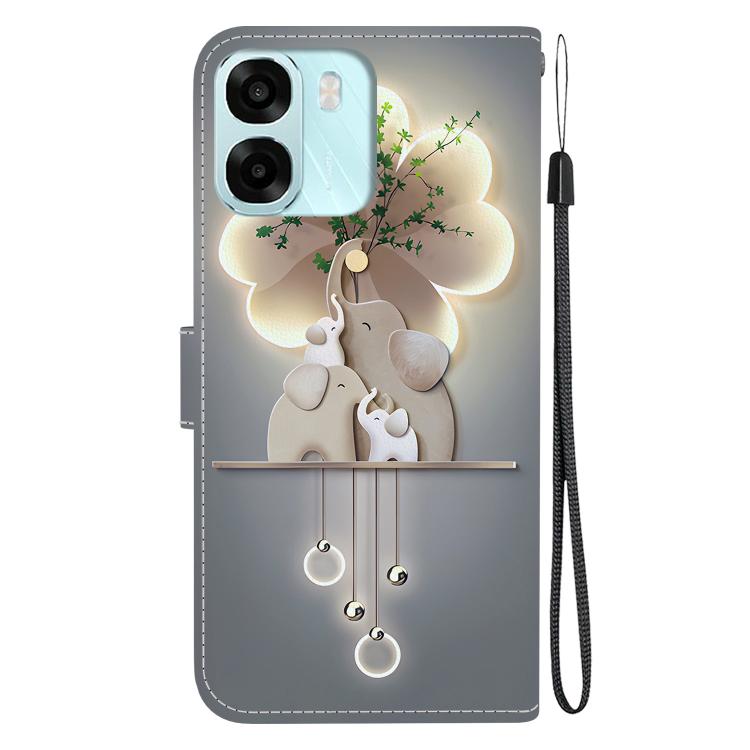 For OPPO A6 / A6s / A6t / A6x 4G / 5G Global Crystal Texture Colored Drawing Leather Phone Case
