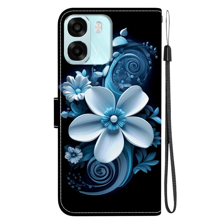 For OPPO A6 / A6s / A6t / A6x 4G / 5G Global Crystal Texture Colored Drawing Leather Phone Case