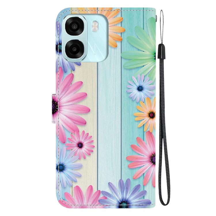 For OPPO A6 / A6s / A6t / A6x 4G / 5G Global Crystal Texture Colored Drawing Leather Phone Case