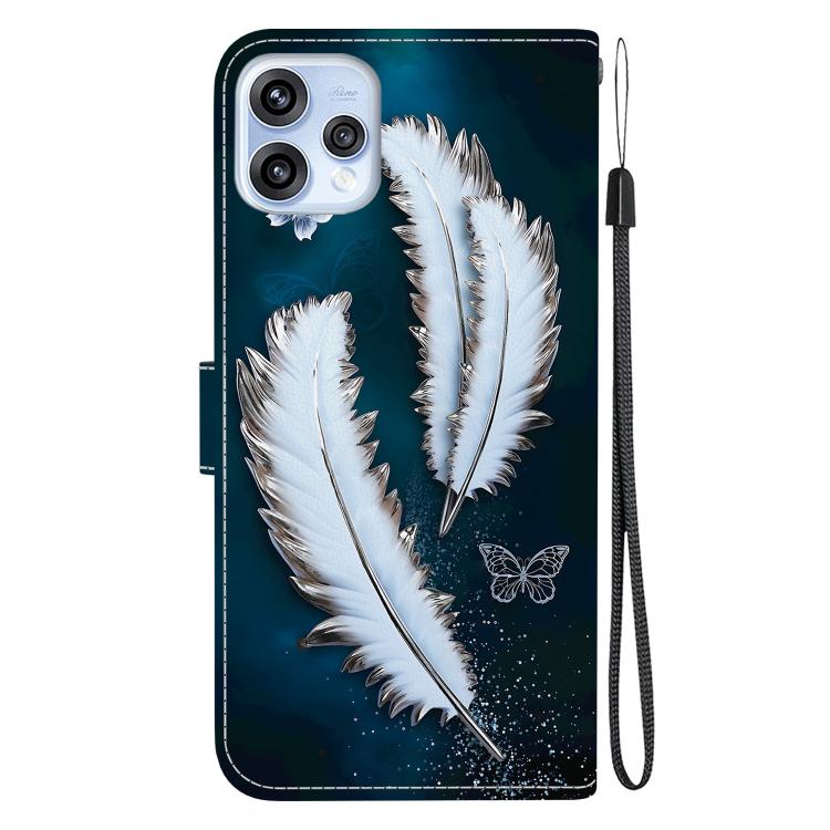 For OPPO Reno15 5G Global Crystal Texture Colored Drawing Leather Phone Case